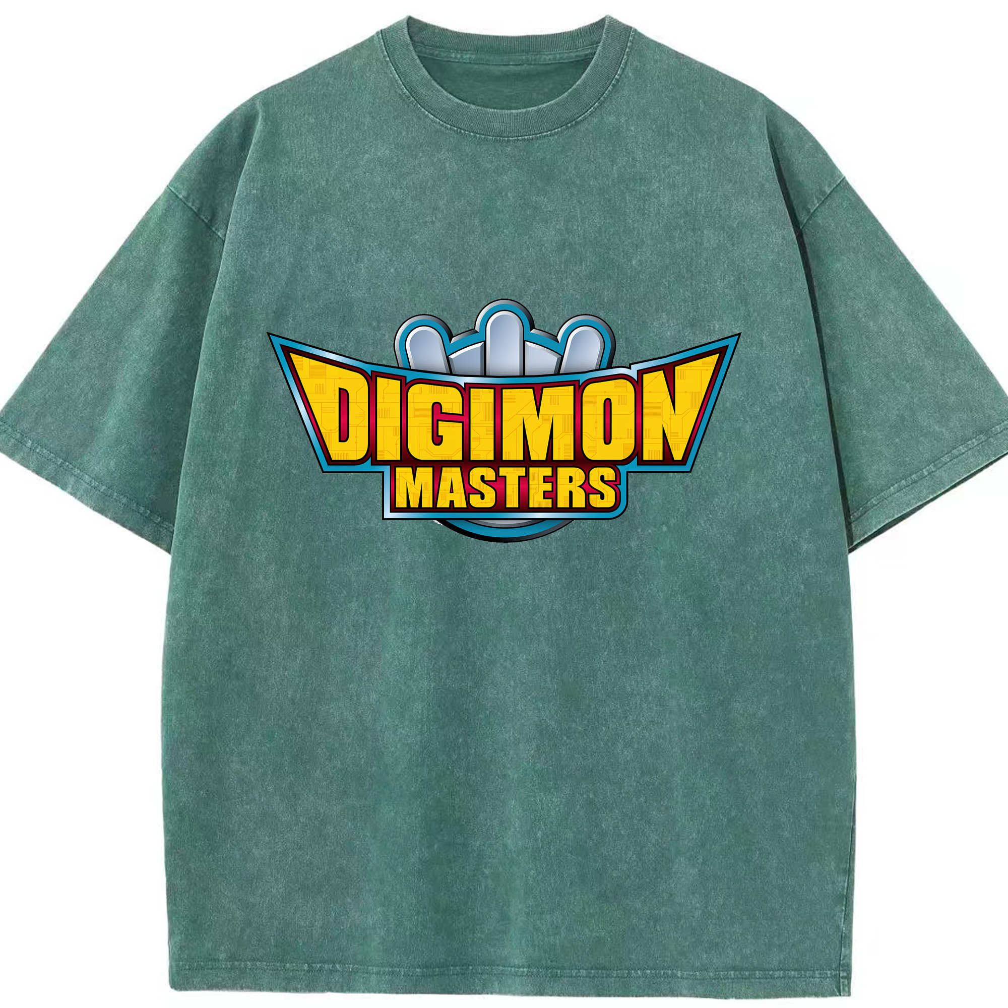 （画像用） Digimon デジタルモンスター/デジモン 綿100% ヴィンテージ風 半袖Tシャツ（フロントプリント）